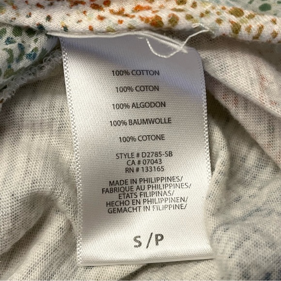 Anthropologie Eri & Ali Womens Boho Batwing Oversized Flowy Short Blouse Top S - Picture 12 of 12